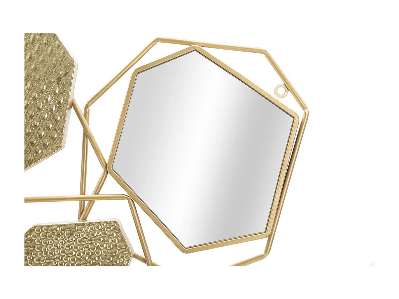 Miroir avec Cadre MF501, Or, 91x4x52 cm, Seven Design