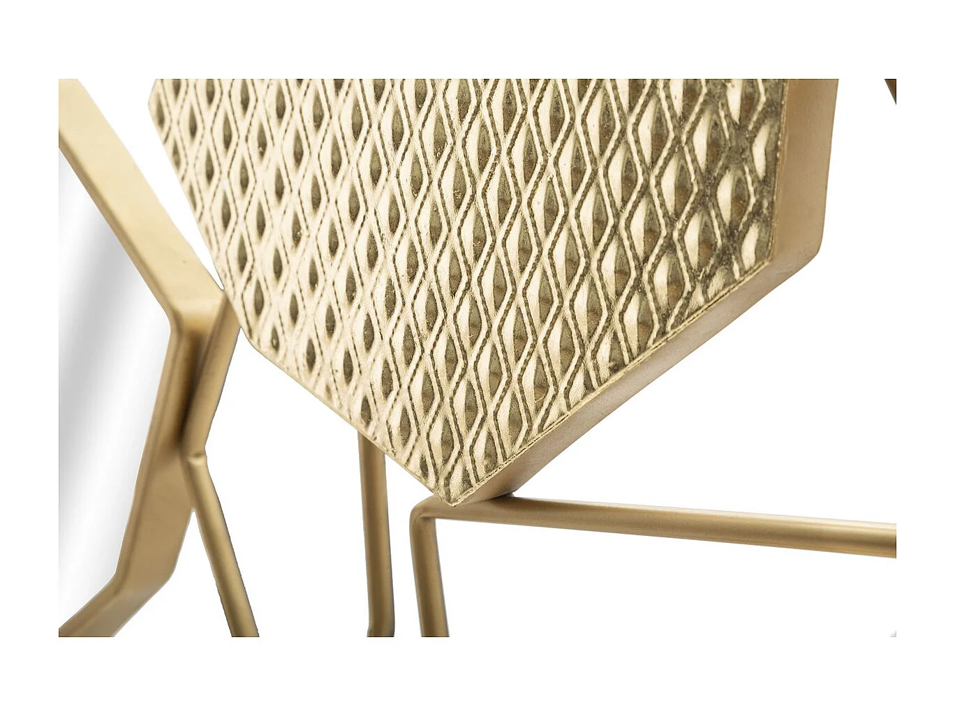 Lustro w Ramie MF501, Złoto, 91x4x52 cm, Seven Design