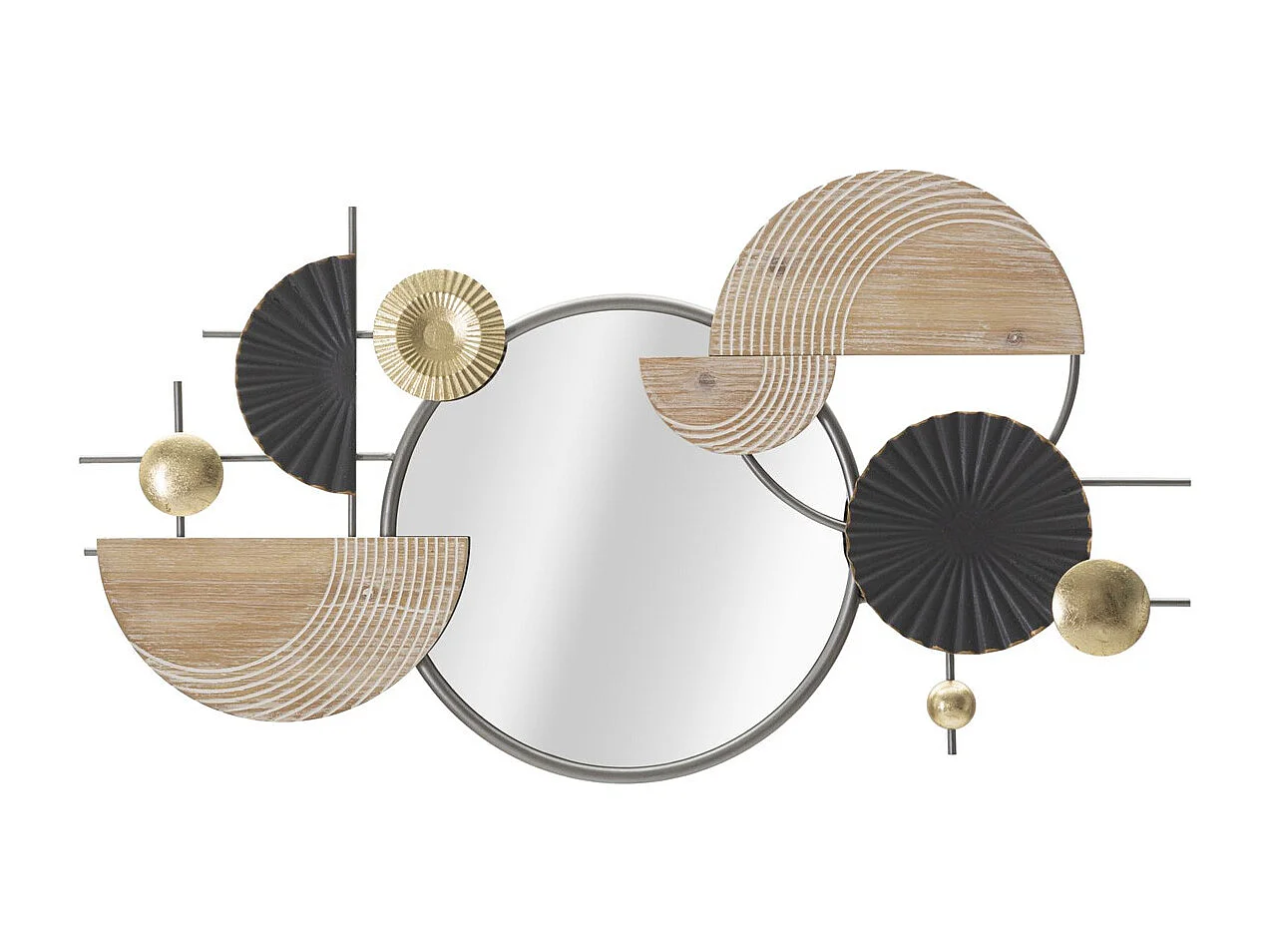 Miroir avec Cadre Géométrique 18, Multicouleur, 90,2x5,1x50,2 cm, Seven Design