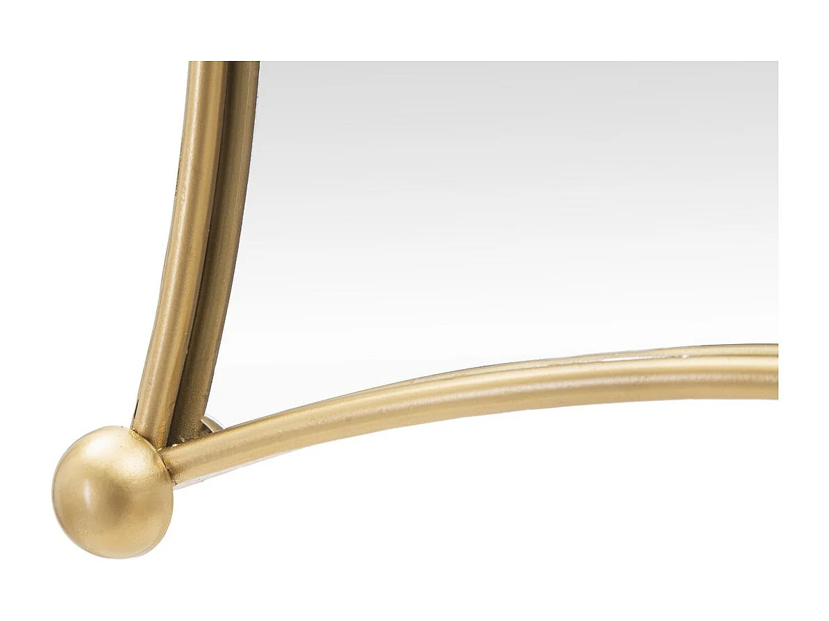 Espelho com Moldura MF497, Ouro, 68x3,5x68 cm, Seven Design