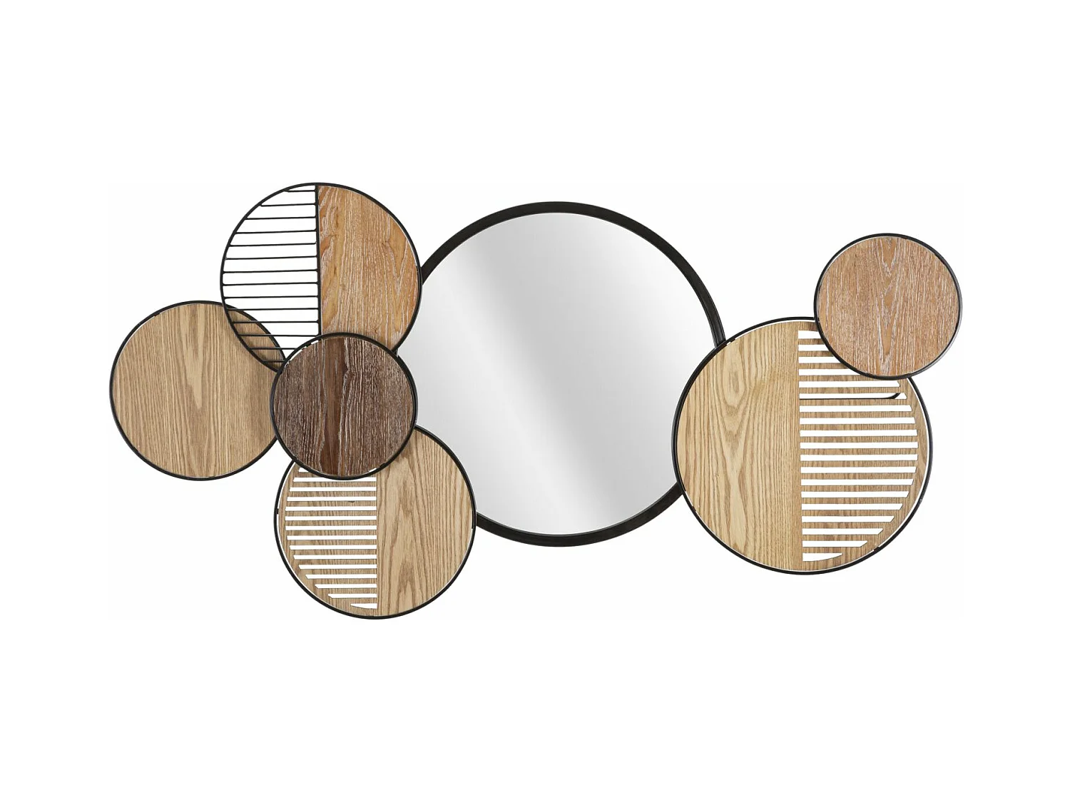 Miroir avec Cadre Géométrique 15, Multicouleur, 123,2x4,4x63,5 cm, Epikasa