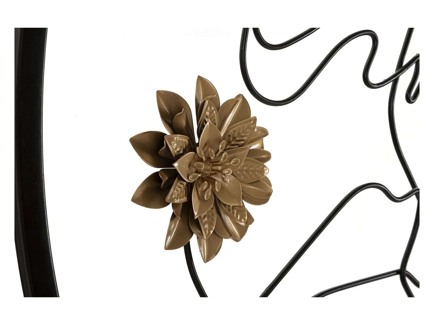 Ingelijste Spiegel Maan 4, Zwart, 80x3,8x80 cm, Epikasa