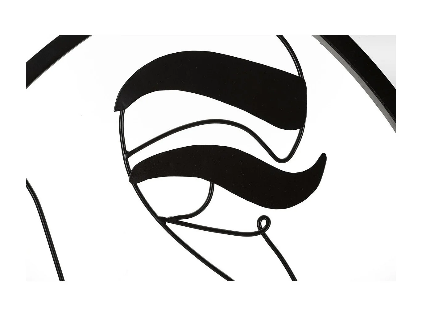 Lustro w Ramie Księżyc 4, Czarny, 80x3,8x80 cm, Seven Design