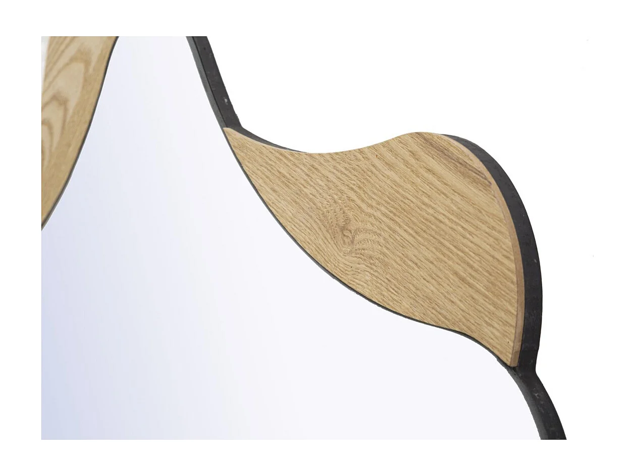 Miroir avec Cadre MF482, Marron, 80x1x80 cm, Seven Design