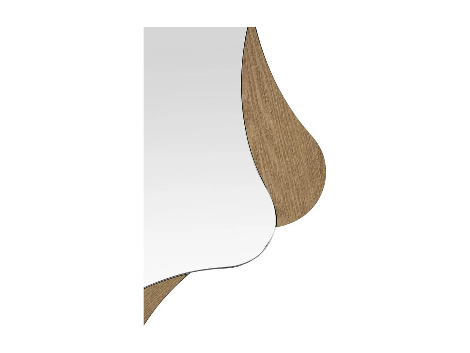 Miroir avec Cadre MF482, Marron, 80x1x80 cm, Seven Design