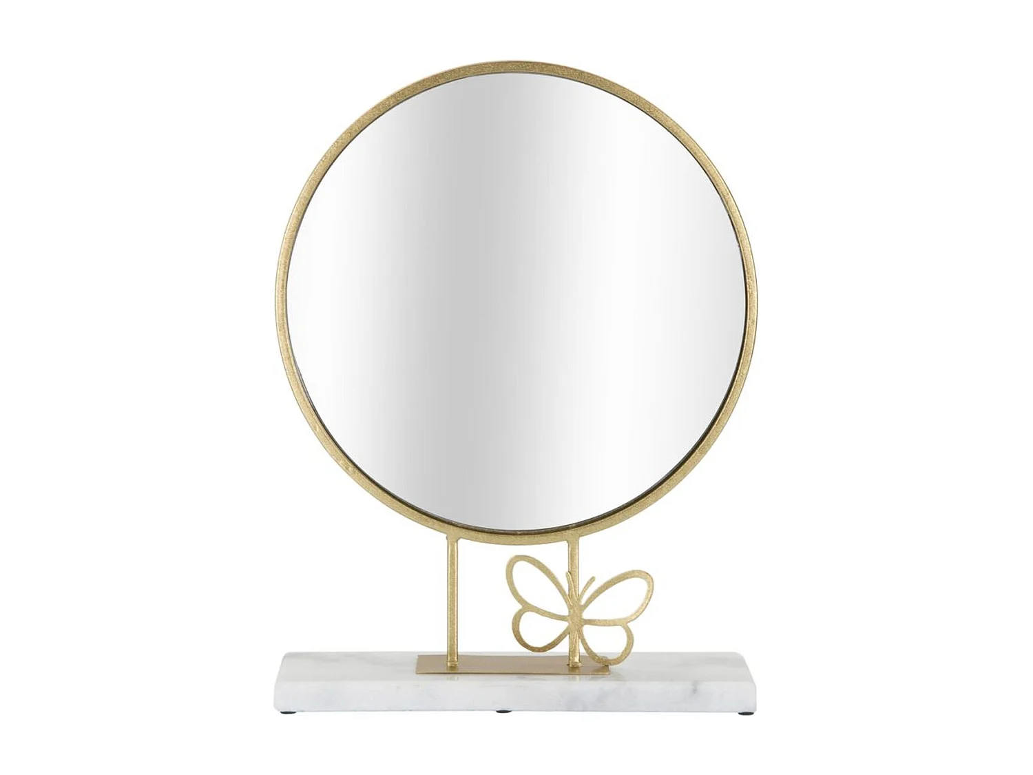 Lustro w Ramie MF504, Złoto, 30x9x39,5 cm, Seven Design