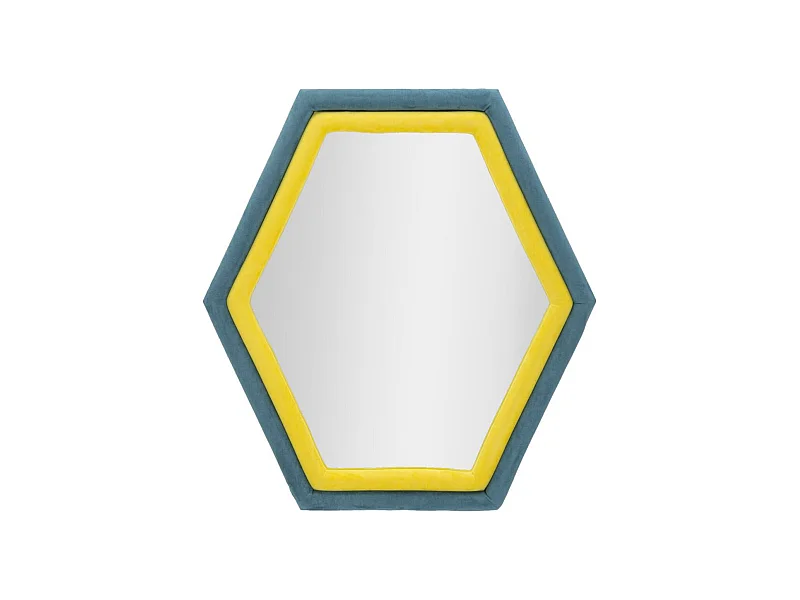 Miroir avec Cadre Hexagone, Multicouleur, 75x4x80 cm, Seven Design