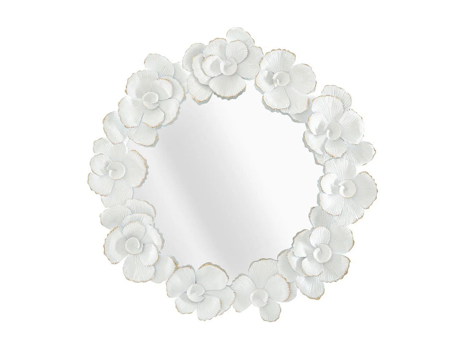 Miroir avec Cadre MF489, Blanc, 82x2,6x85,5 cm, Seven Design