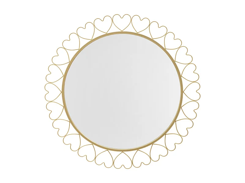 Miroir avec Cadre MF492, Or, 80x2,5x80 cm, Seven Design