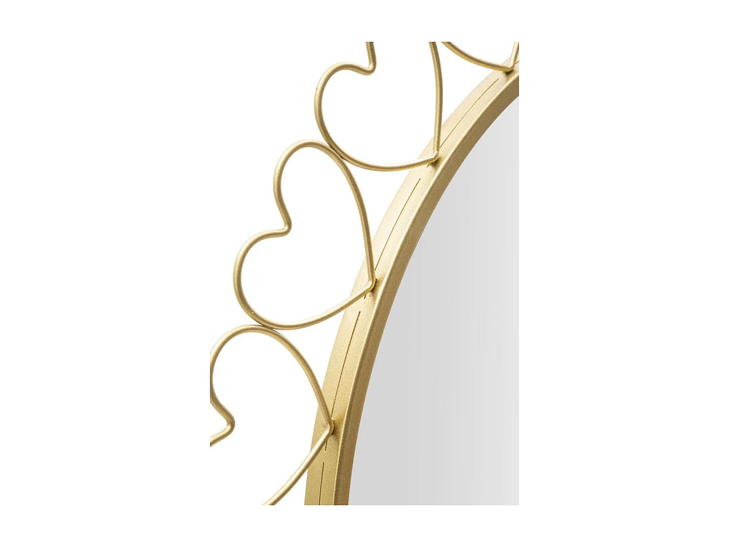 Miroir avec Cadre MF492, Or, 80x2,5x80 cm, Seven Design