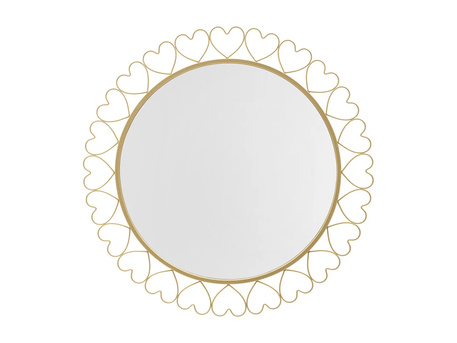 Lustro w Ramie MF492, Złoto, 80x2,5x80 cm, Seven Design