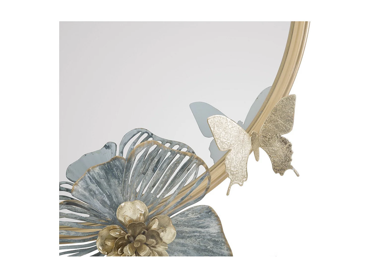 Miroir avec Cadre Fleurs 59, Multicouleur, 63x6,4x70,5 cm, Seven Design