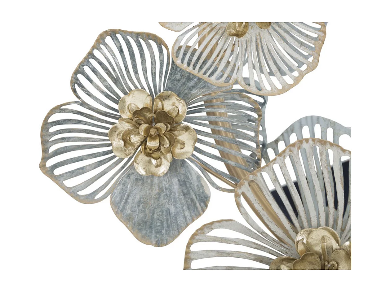 Miroir avec Cadre Fleurs 59, Multicouleur, 63x6,4x70,5 cm, Seven Design