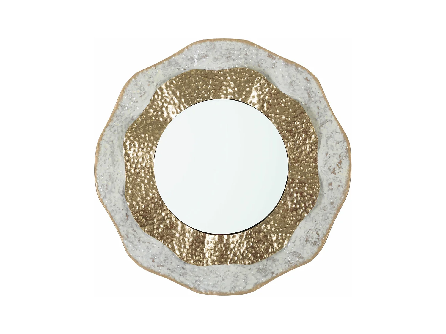 Miroir avec Cadre MF503, Or, 54,5x4,5x54,5 cm, Epikasa