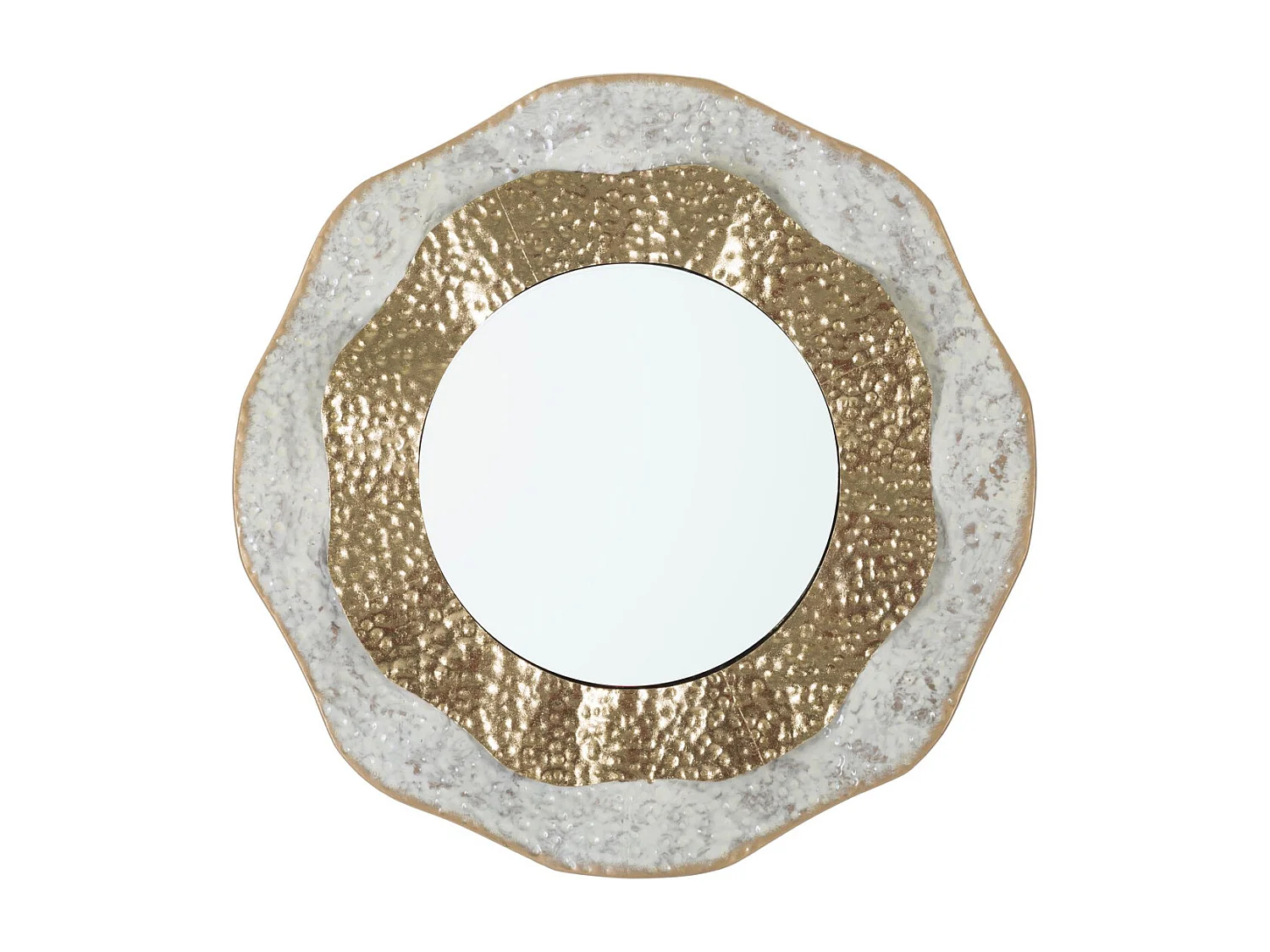 Lustro w Ramie MF503, Złoto, 54,5x4,5x54,5 cm, Seven Design