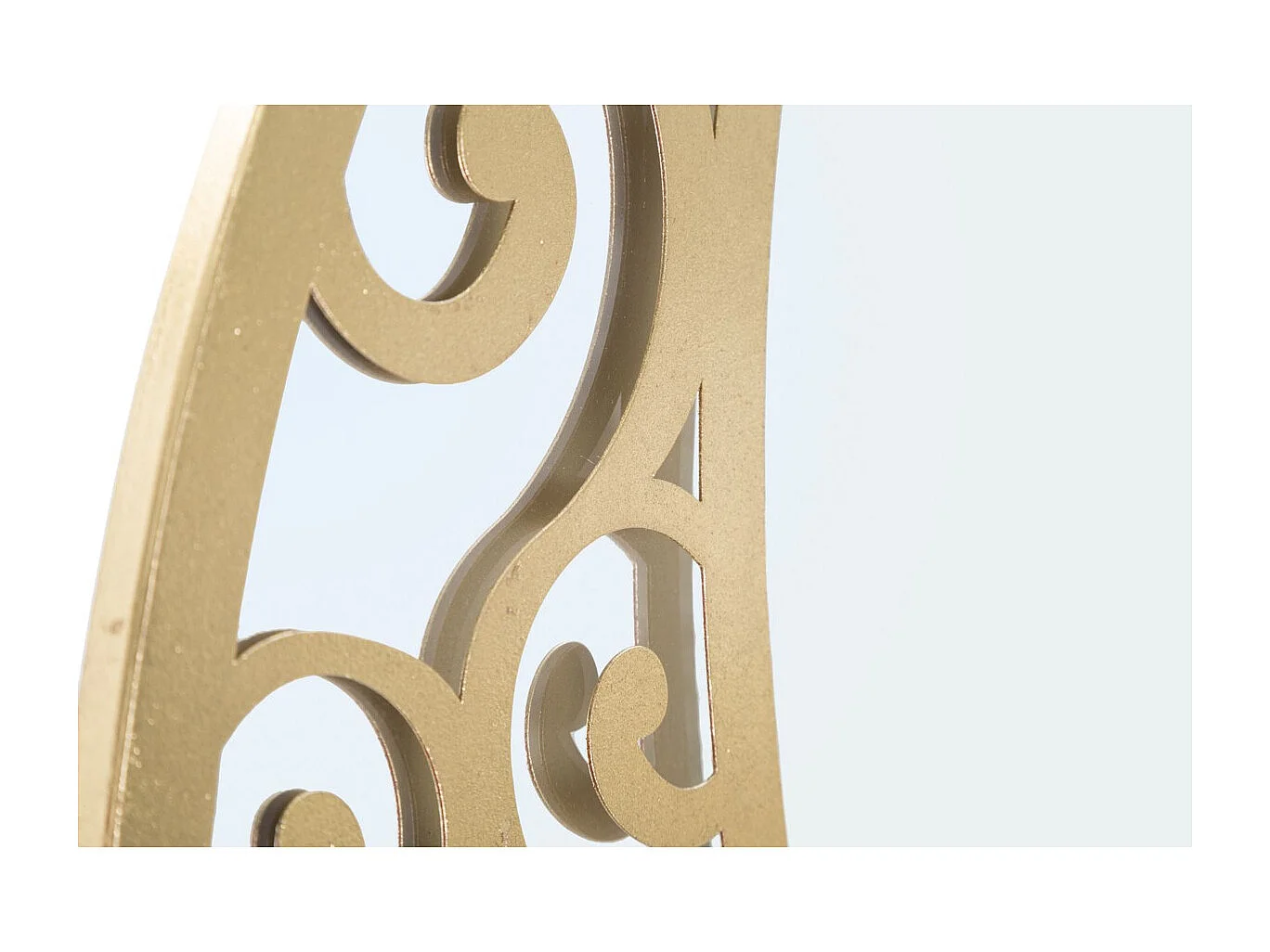 Miroir avec Cadre Lune 2, Or, 72x1x72 cm, Seven Design