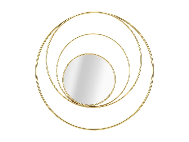 Miroir avec Cadre MF500, Or, 80x3,5x80 cm, Seven Design