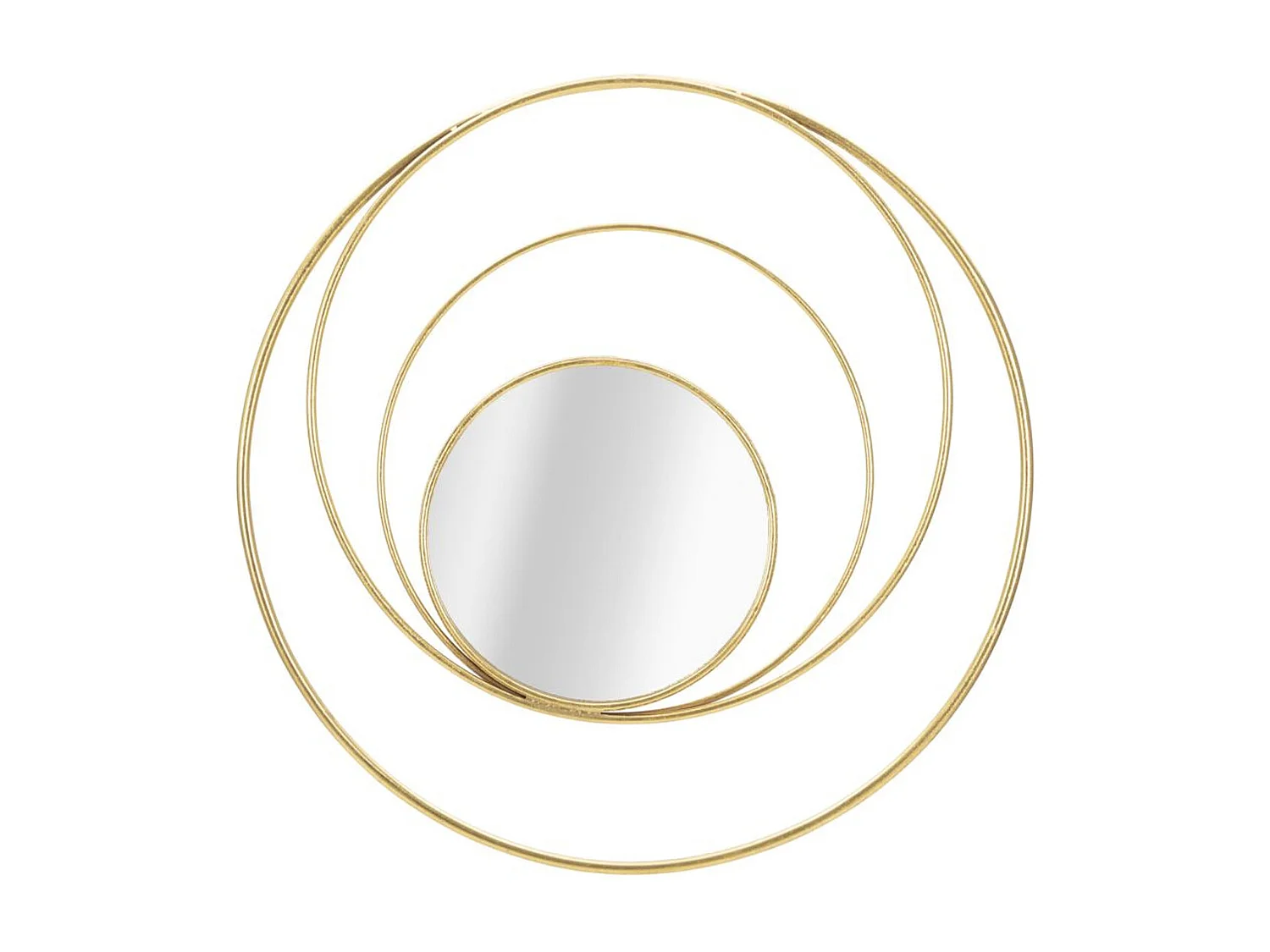 Miroir avec Cadre MF500, Or, 80x3,5x80 cm, Seven Design