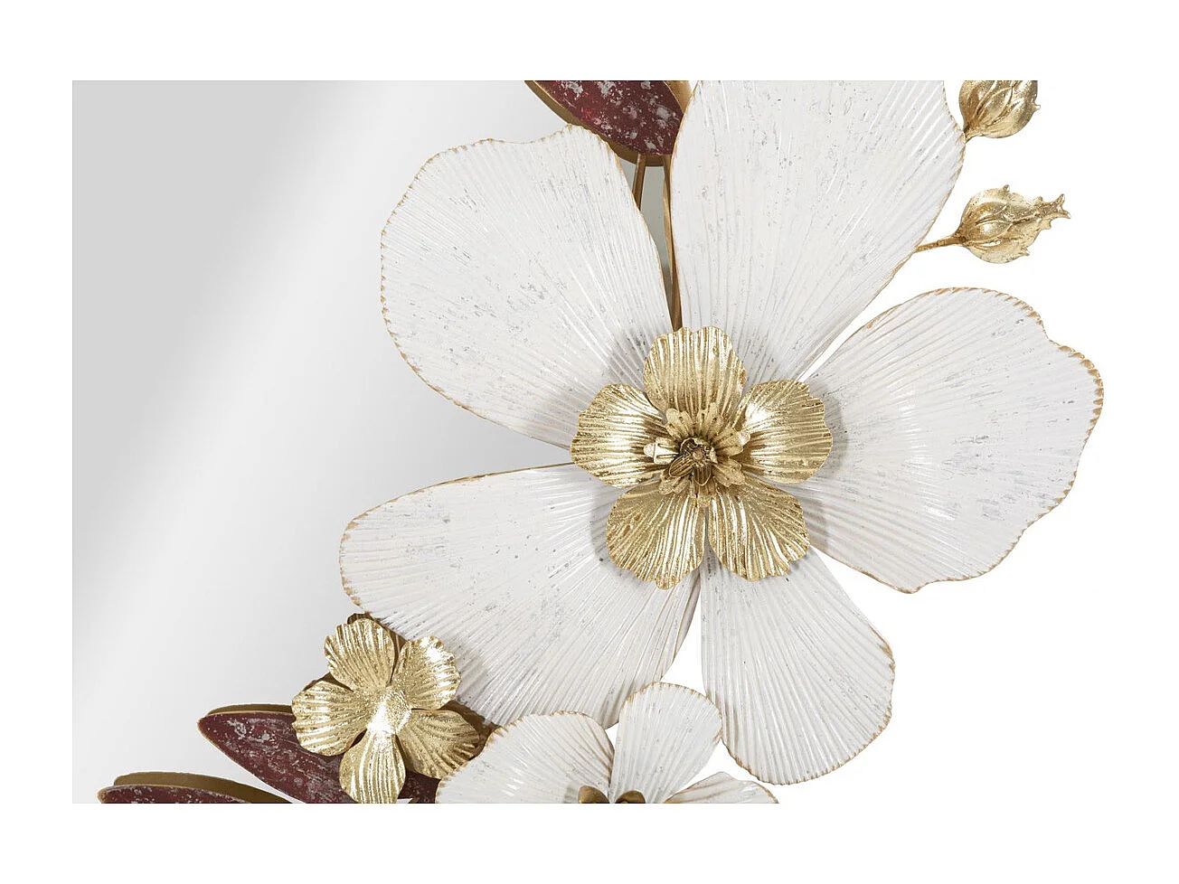 Miroir avec Cadre Fleurs 58, Multicouleur, 74,9x7,6x72,4 cm, Seven Design