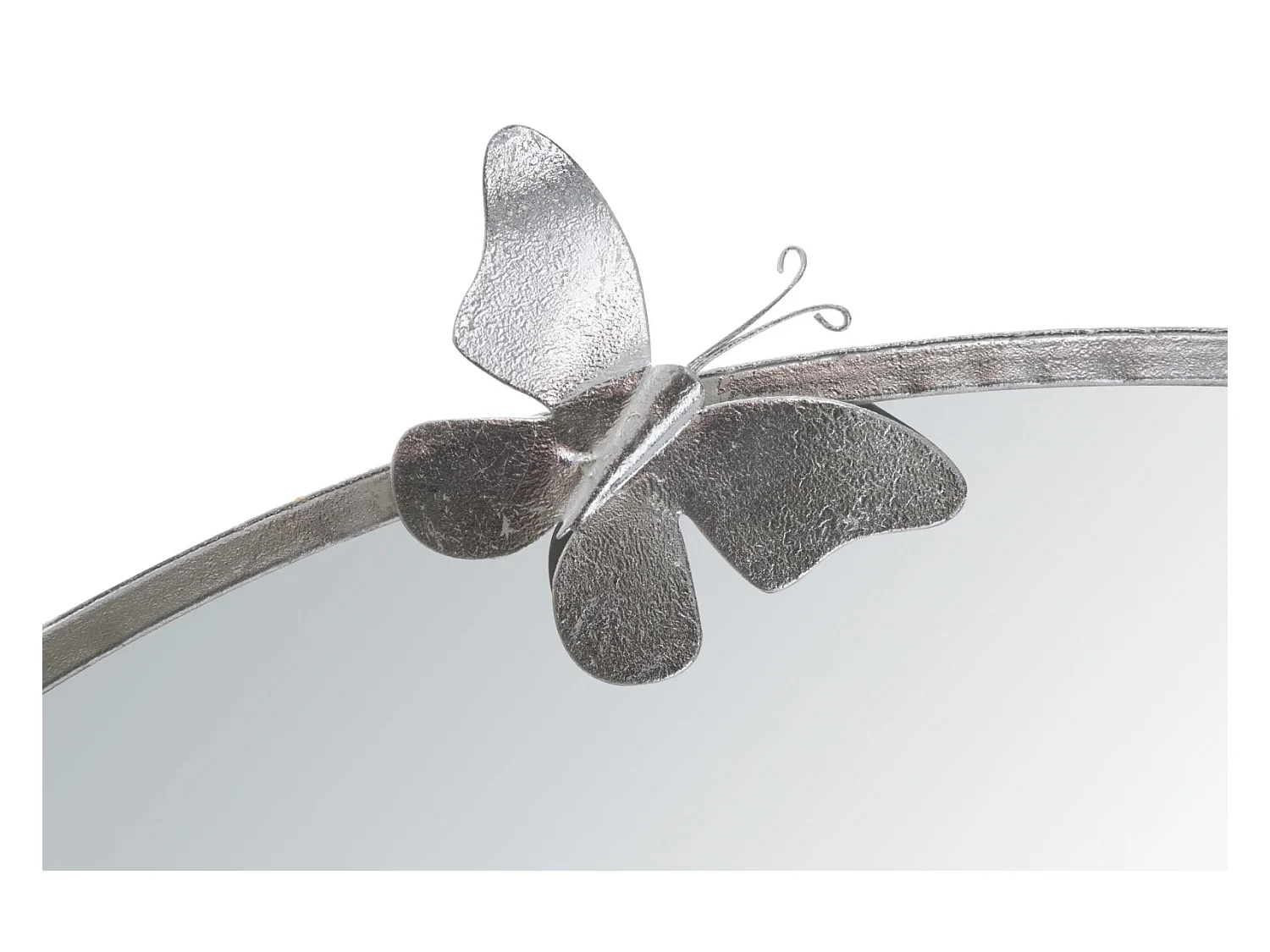 Miroir avec Cadre Papillon 30, Argent, 91x3x94 cm, Epikasa