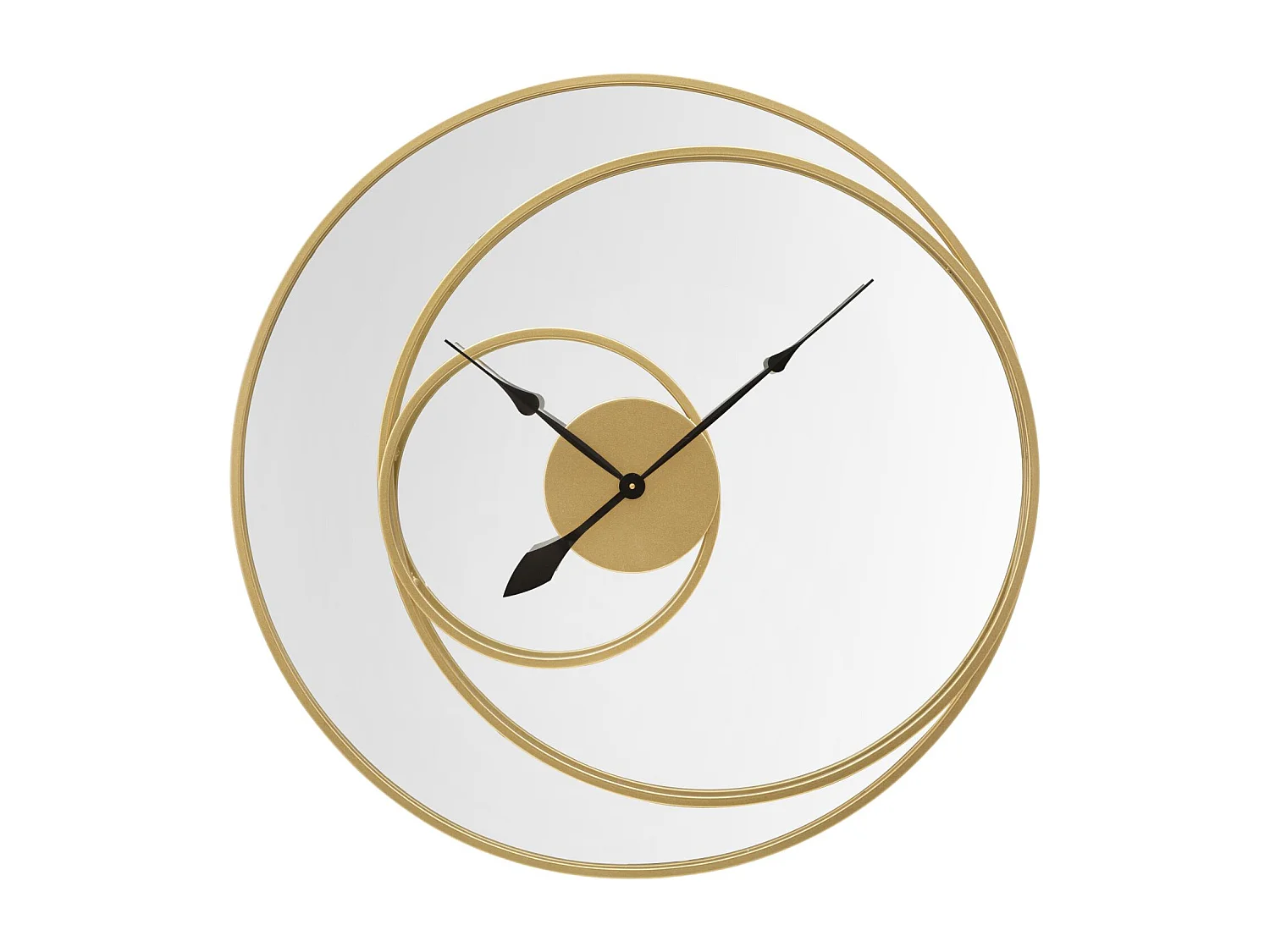 Horloge Murale Luna, Or, 90x5,5x90 cm, Epikasa