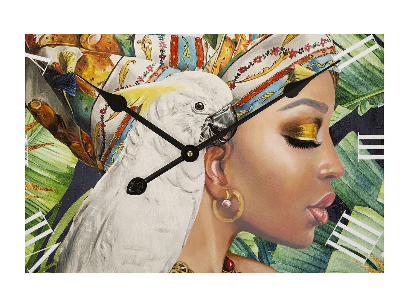 Horloge Murale Afrique 2, Multicouleur, 60x4,5x60 cm, Seven Design