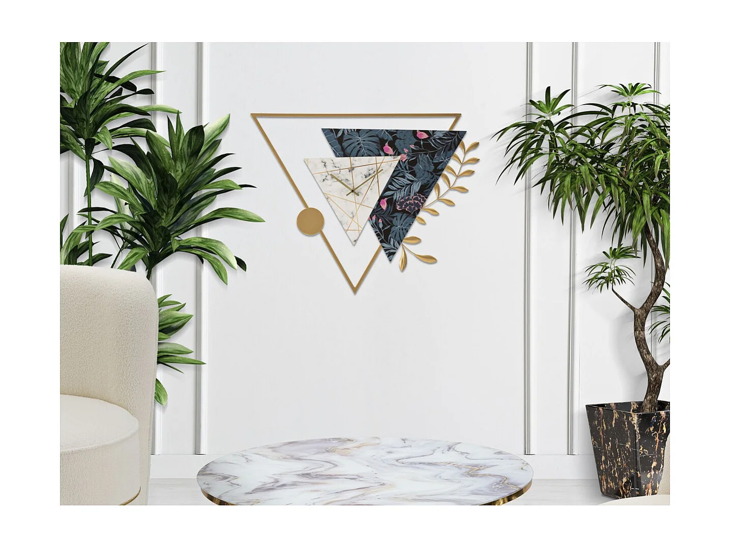 Horloge Murale MF265, Multicouleur, 75x4,5x59 cm, Seven Design