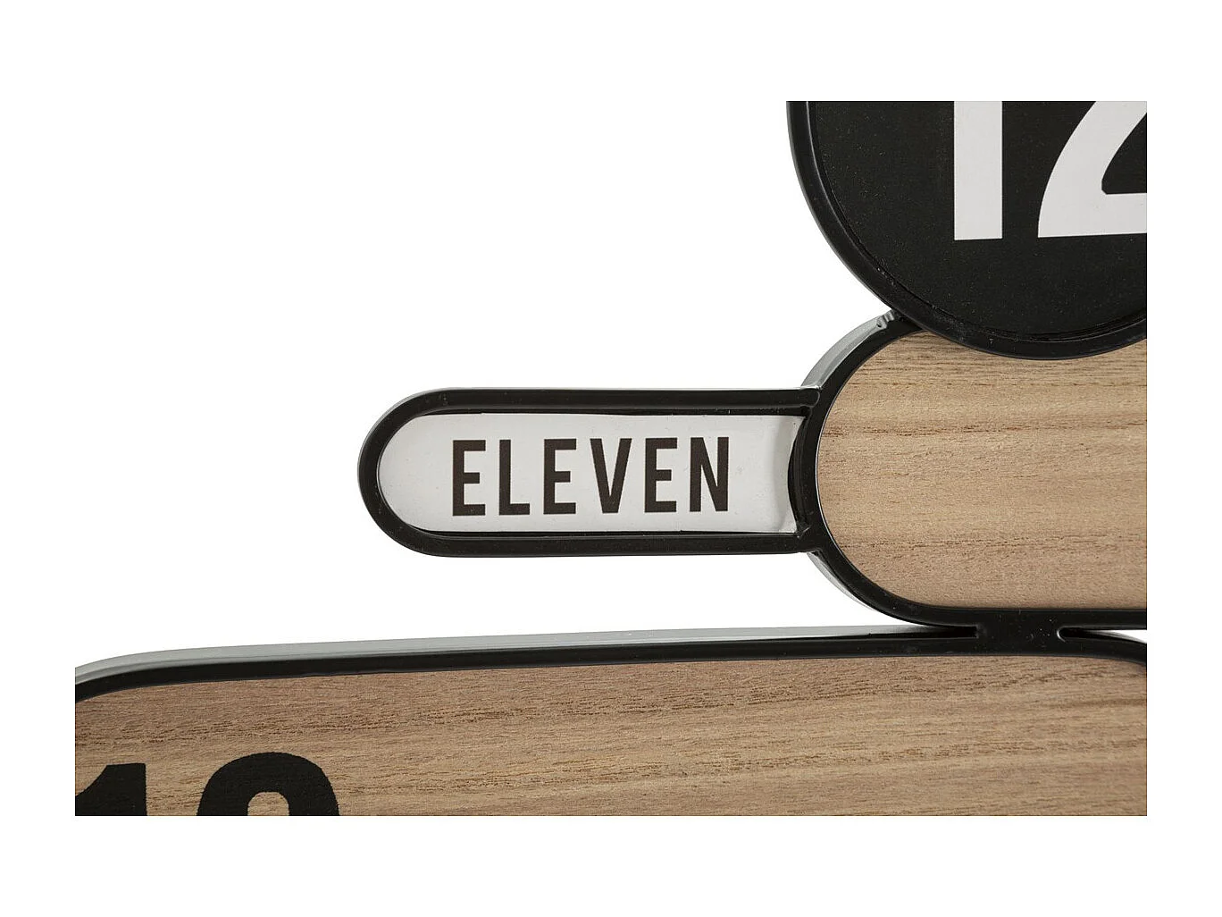 Horloge Murale MF264, Marron, 60x5x60 cm, Seven Design