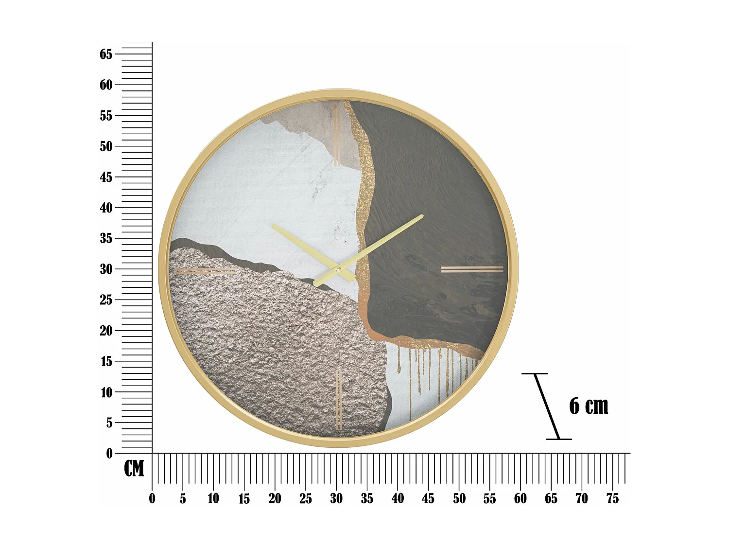 Relógio de Parede MF273, Multicolorido, 60x6x60 cm, Epikasa