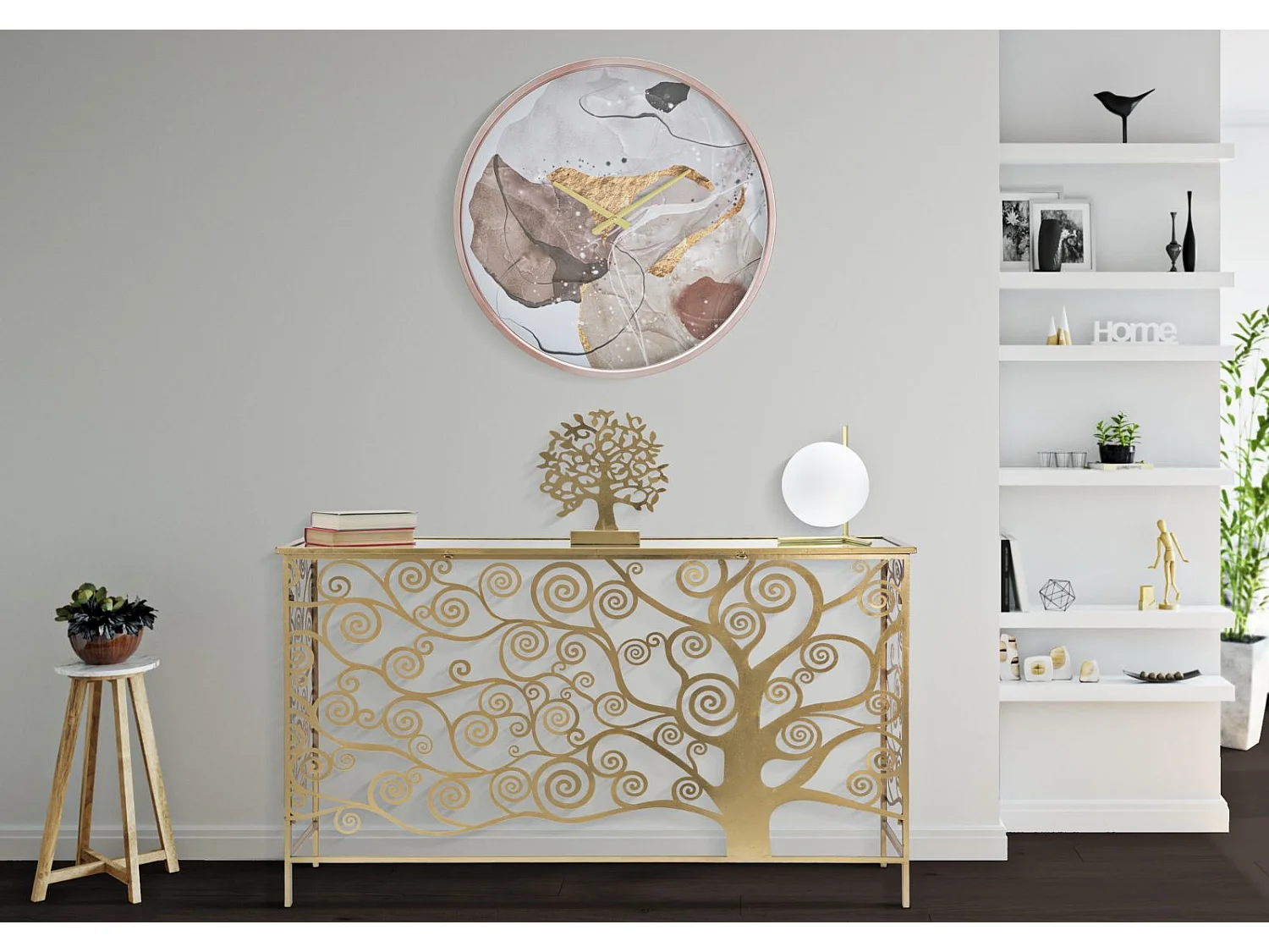 Zegar ścienny MF275, Wielokolorowy, 60x6x60 cm, Epikasa