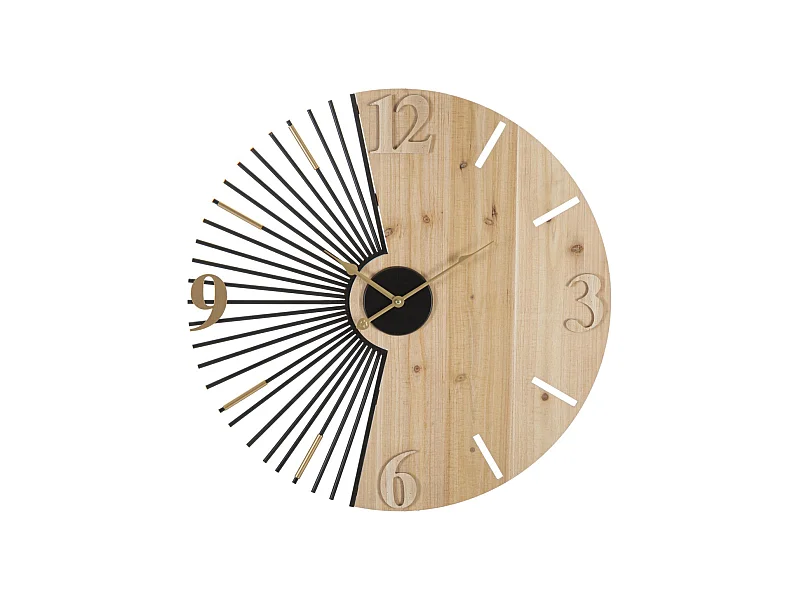 Horloge Murale MF256, Multicouleur, 60x3,5x60 cm, Seven Design