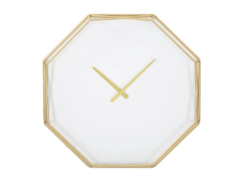 Horloge Murale MF281, Or, 56x6,5x56 cm, Seven Design