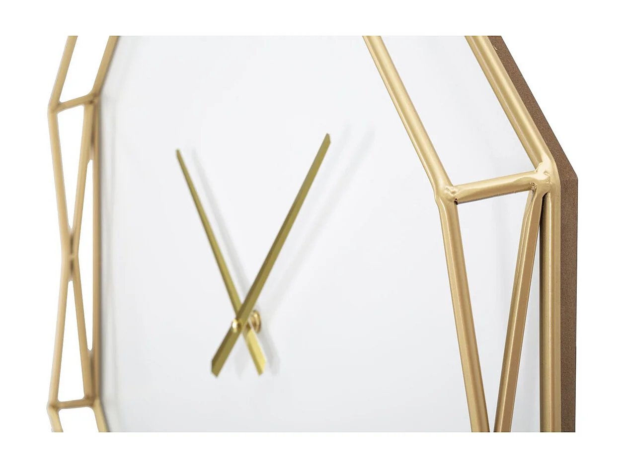 Zegar ścienny MF281, Złoto, 56x6,5x56 cm, Seven Design