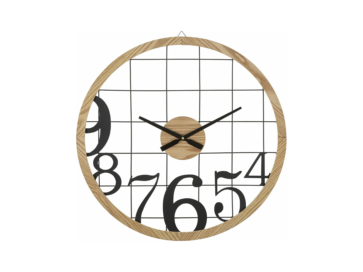 Horloge Murale MF266, Marron, 60x2,5x60 cm, Epikasa