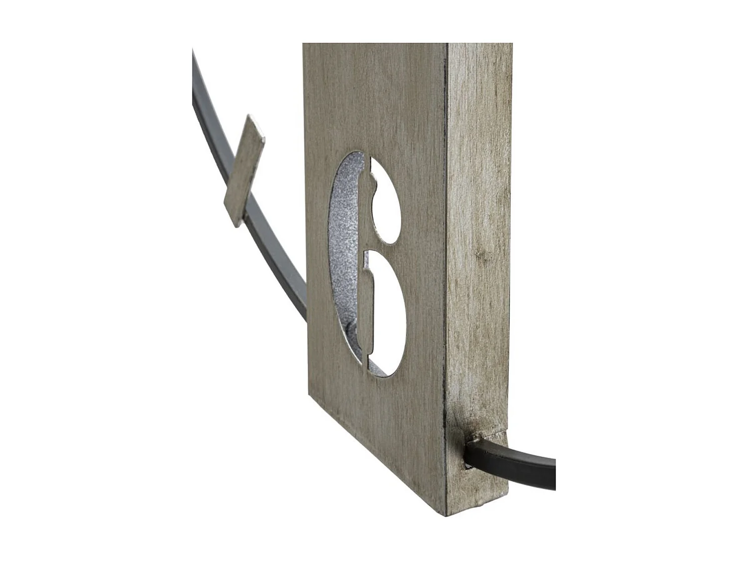 Horloge Murale MF240, Argent, 61x4,5x63 cm, Seven Design