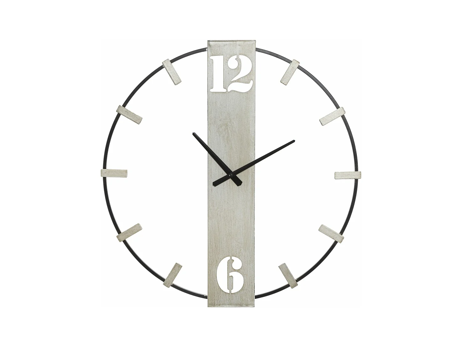 Horloge Murale MF240, Argent, 61x4,5x63 cm, Epikasa