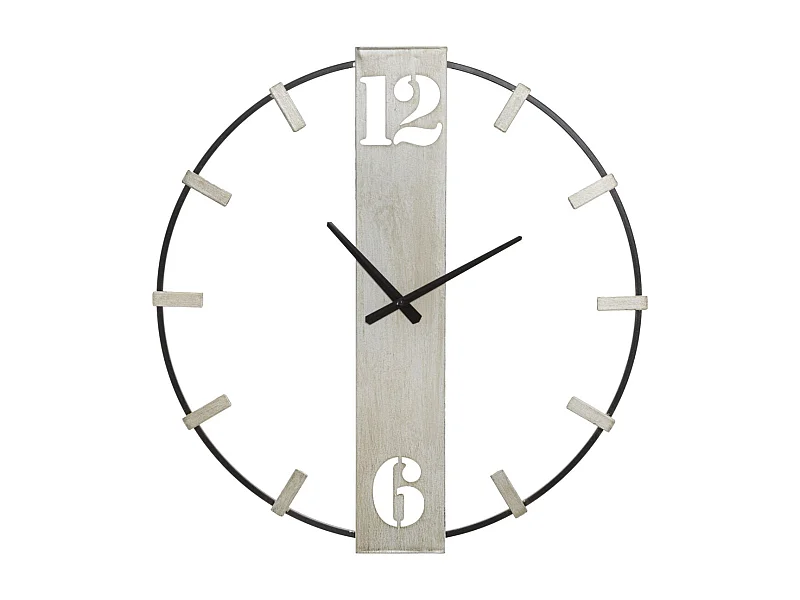 Zegar ścienny MF240, Srebrny, 61x4,5x63 cm, Seven Design