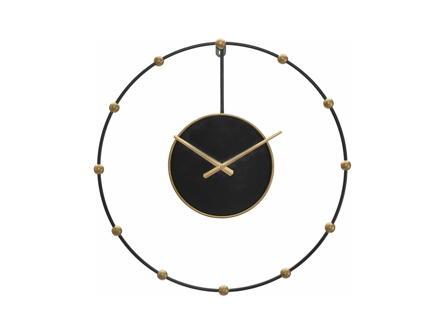 Horloge Murale MF244, Noir, 61x4,5x61 cm, Epikasa