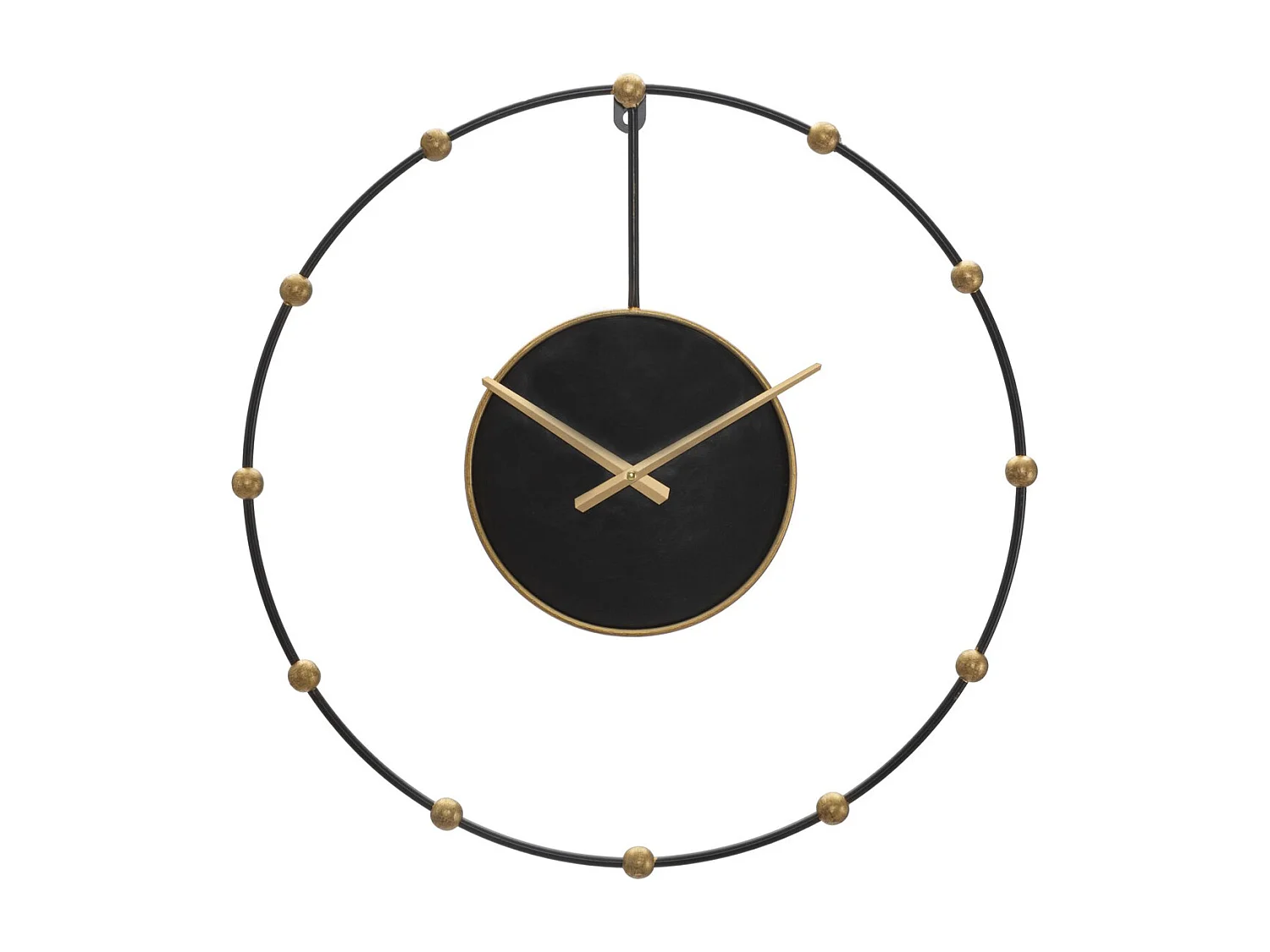 Zegar ścienny MF244, Czarny, 61x4,5x61 cm, Seven Design