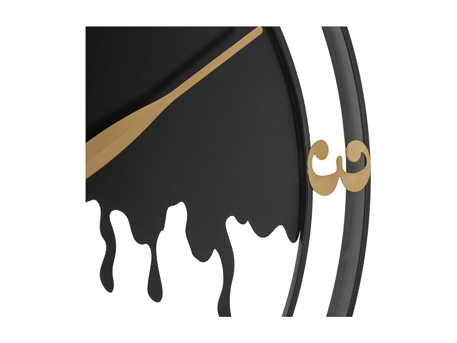 Horloge Murale MF235, Noir, 66x4x66 cm, Seven Design