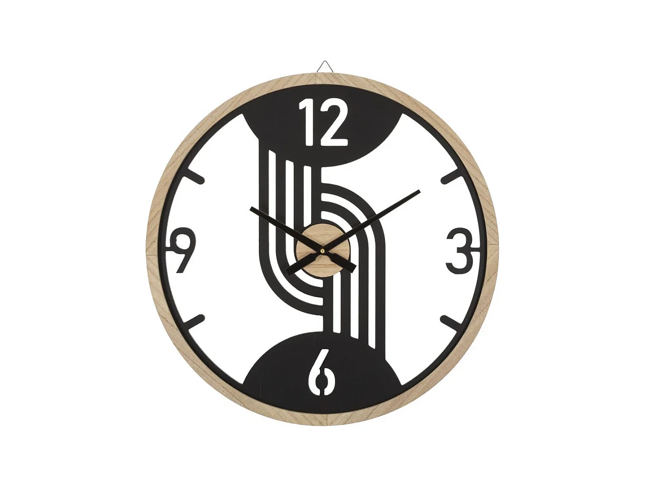 Horloge Murale MF269, Noir, 60x2,5x60 cm, Epikasa