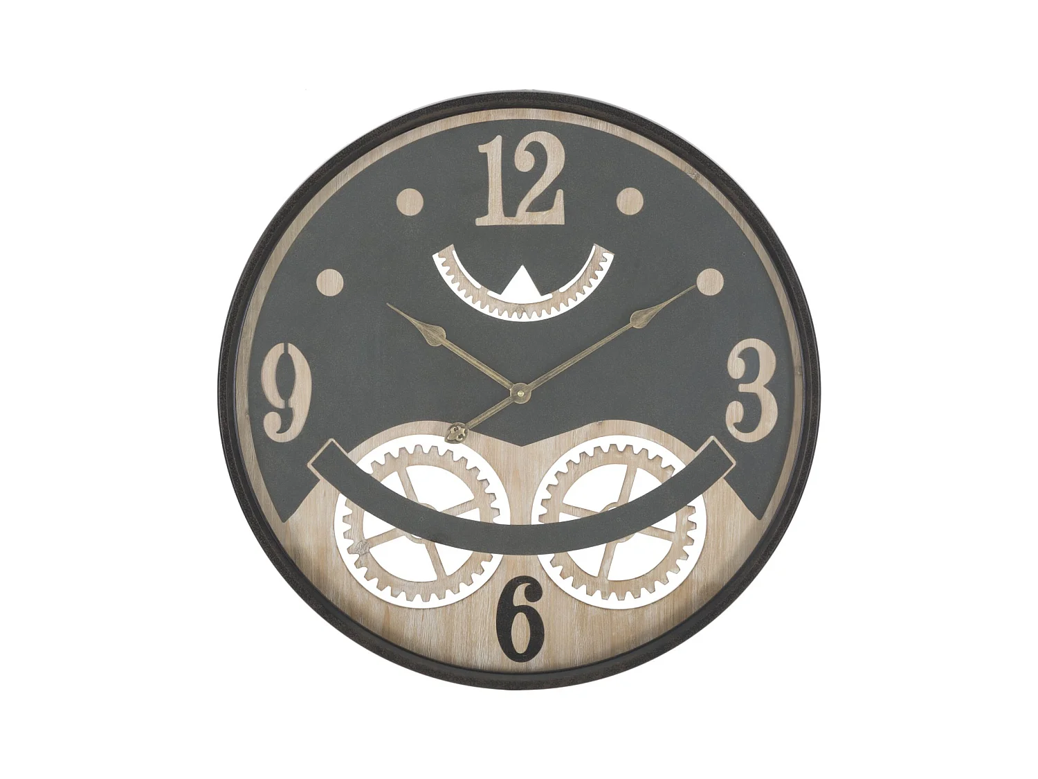 Horloge Murale MF271, Gris, 67x6,5x67 cm, Epikasa