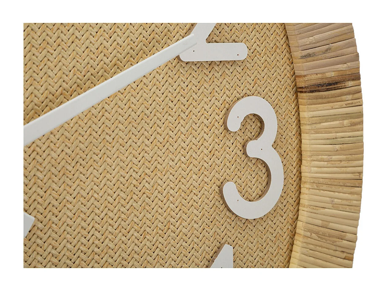 Horloge Murale MF234, Marron, 60x4,5x60 cm, Seven Design