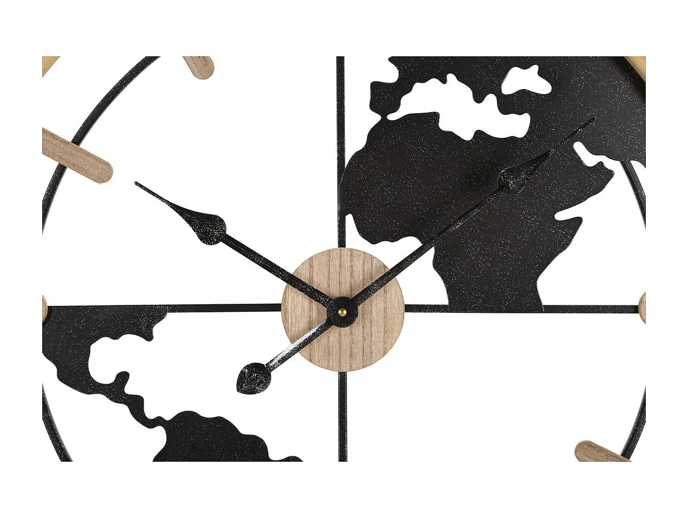 Horloge Murale MF249, Noir, 60x5x60 cm, Seven Design