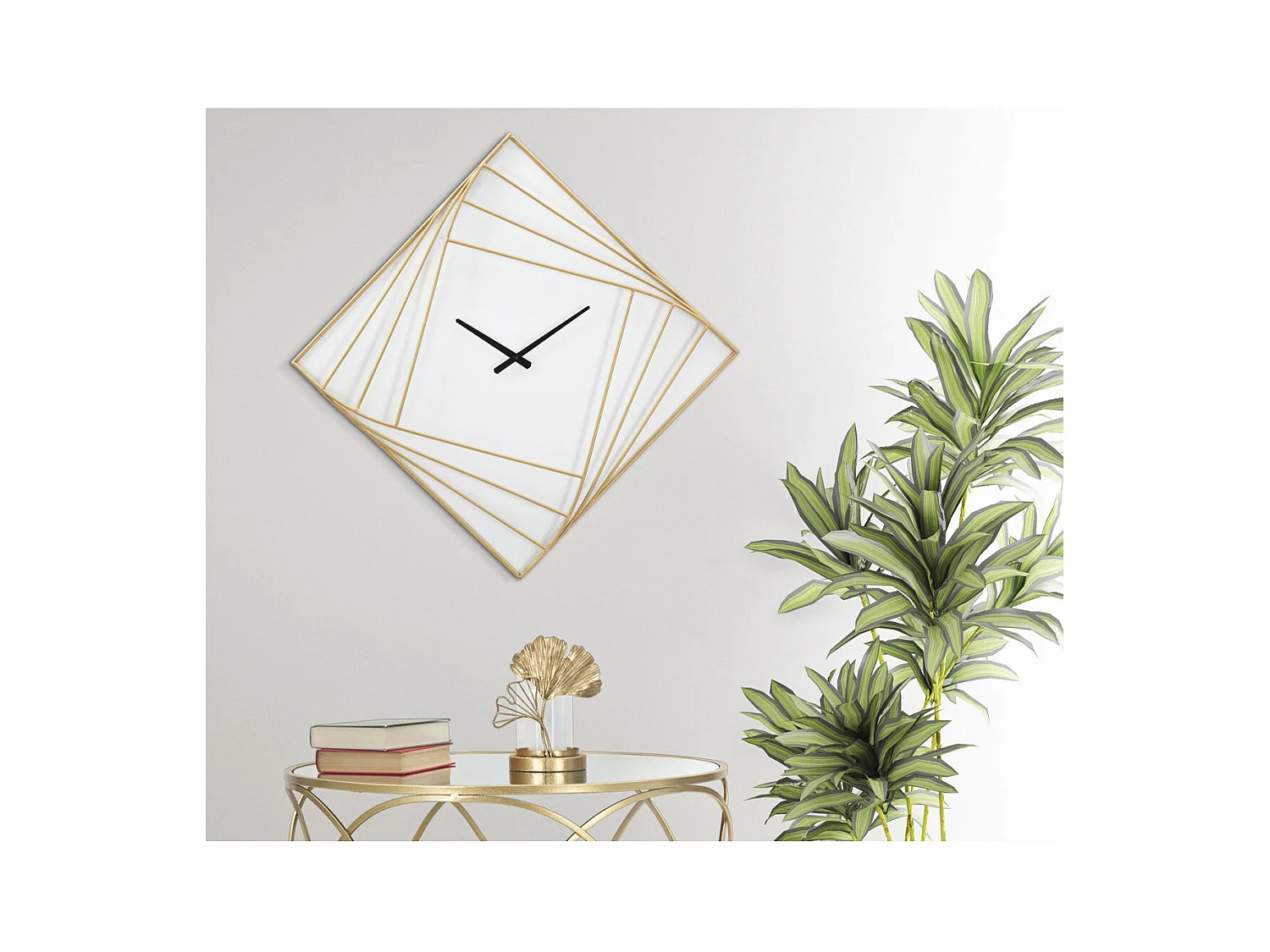 Horloge Murale MF280, Or, 85x6x85 cm, Seven Design
