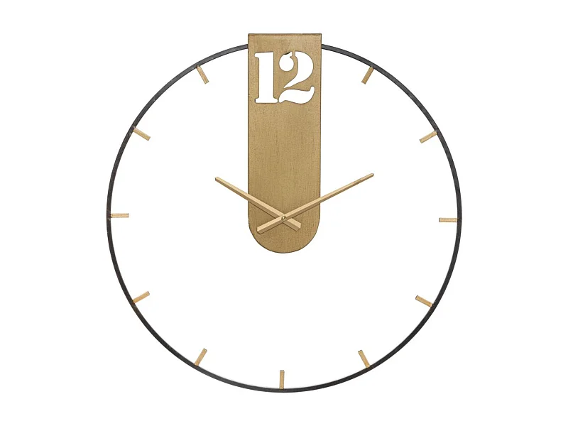 Zegar ścienny MF243, Czarny, 60x4,5x60 cm, Seven Design