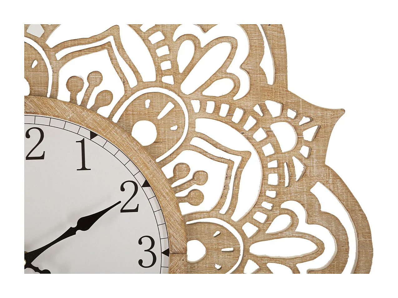 Horloge Murale MF232, Marron, 60x4,5x60 cm, Seven Design