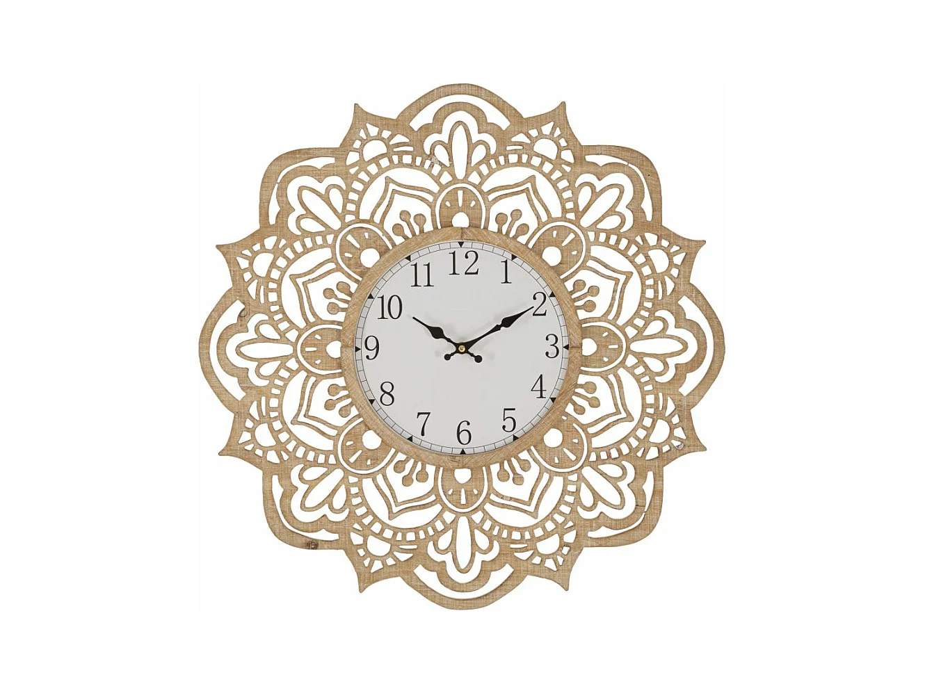 Horloge Murale MF232, Marron, 60x4,5x60 cm, Epikasa
