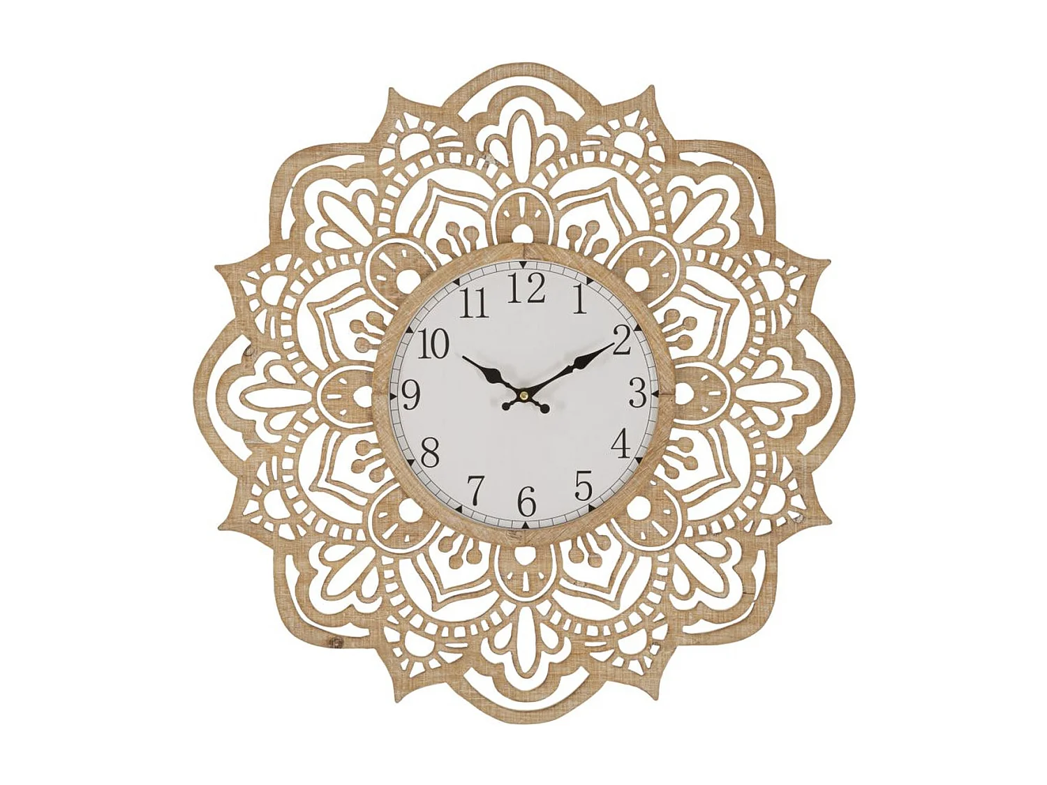 Horloge Murale MF232, Marron, 60x4,5x60 cm, Seven Design