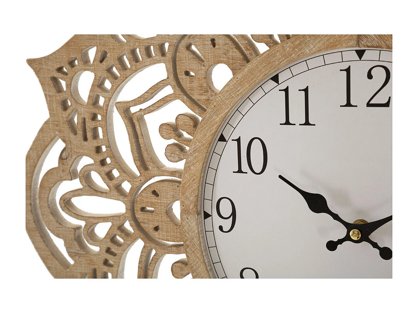 Horloge Murale MF232, Marron, 60x4,5x60 cm, Seven Design